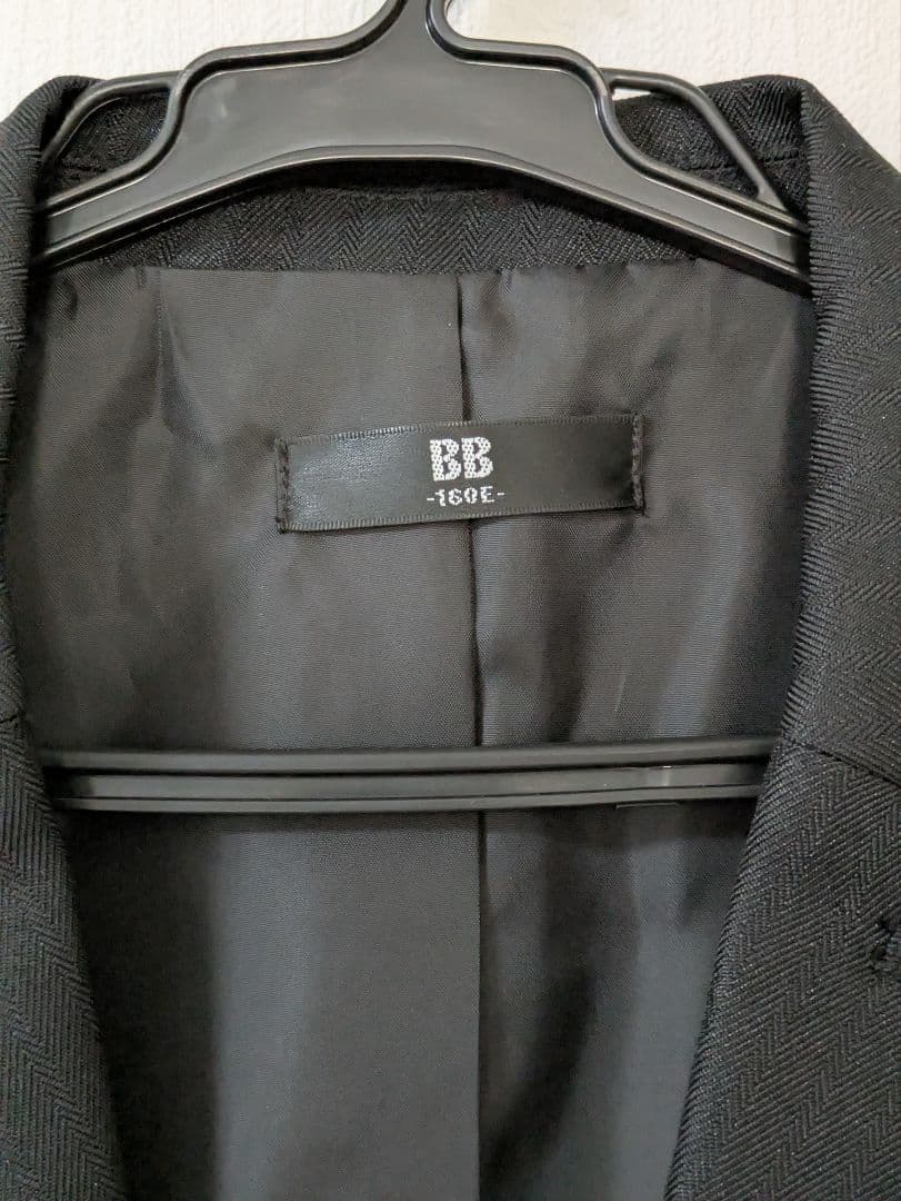【160E】BB フォーマルスーツ 5点セット 卒業式 入学式 ゆったりサイズ