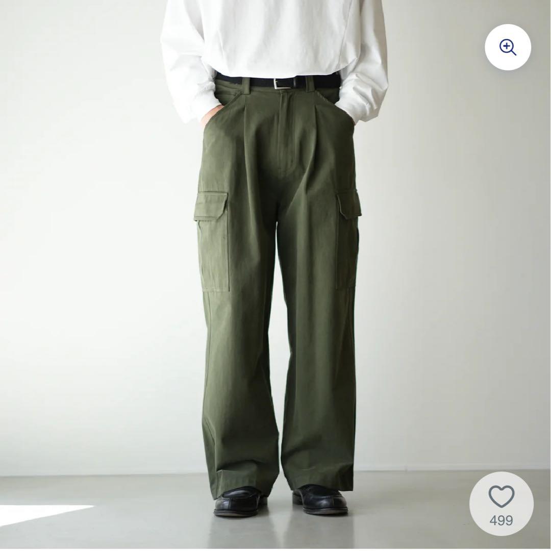 ストレートカーゴパンツ B5063 オリーブ　Mサイズ