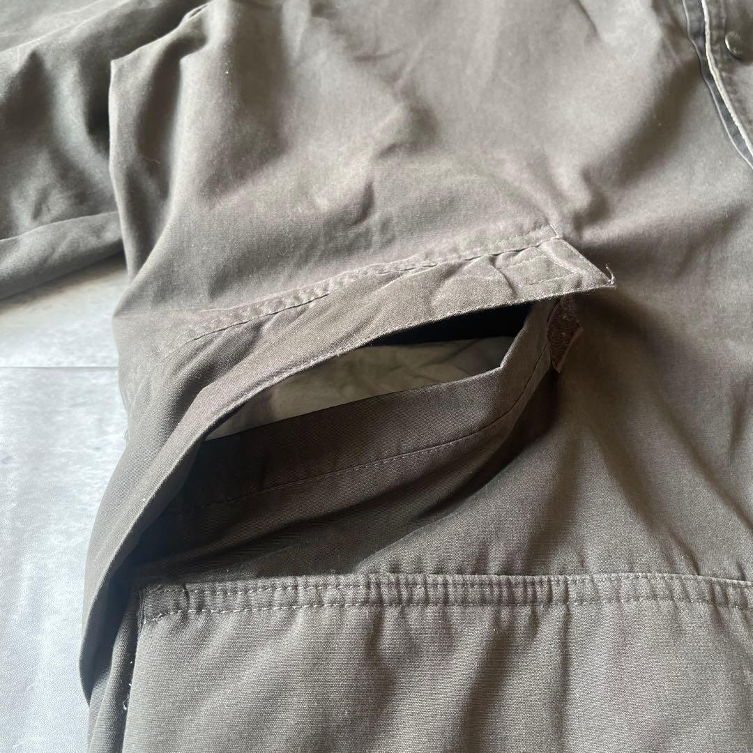 【美品】LONDON FOG ハンティングジャケット コーデュロイ襟 裏地 茶