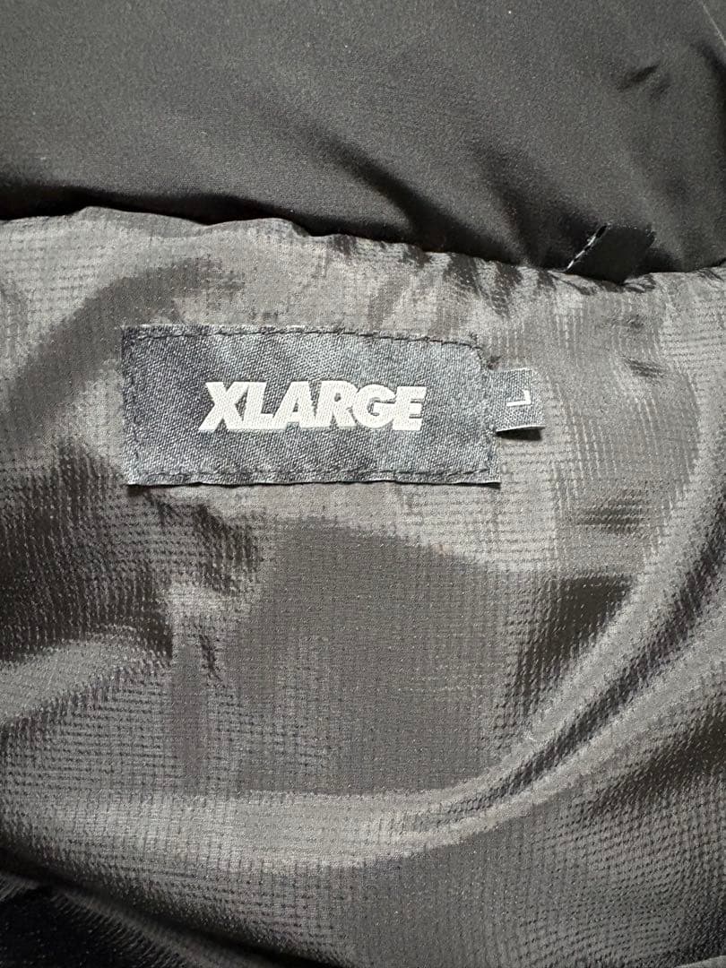 XLARGE ブラック ダウンベスト L