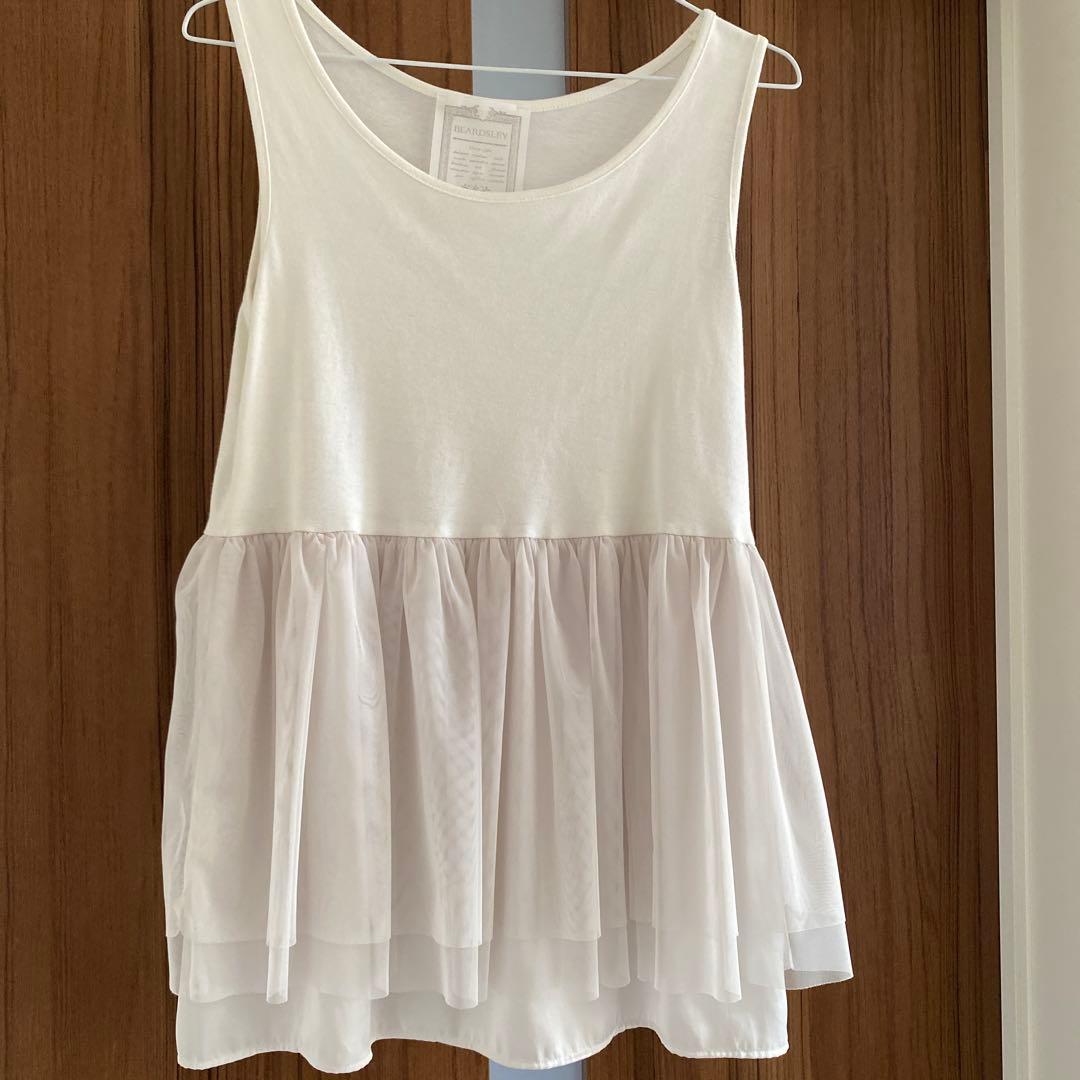 ビアズリー　チュチュタンク　白