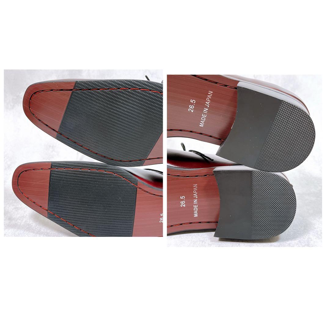 ☆ほぼ新品☆【スタンデューク】ドレスシューズ (26.5) ホールカット　赤茶