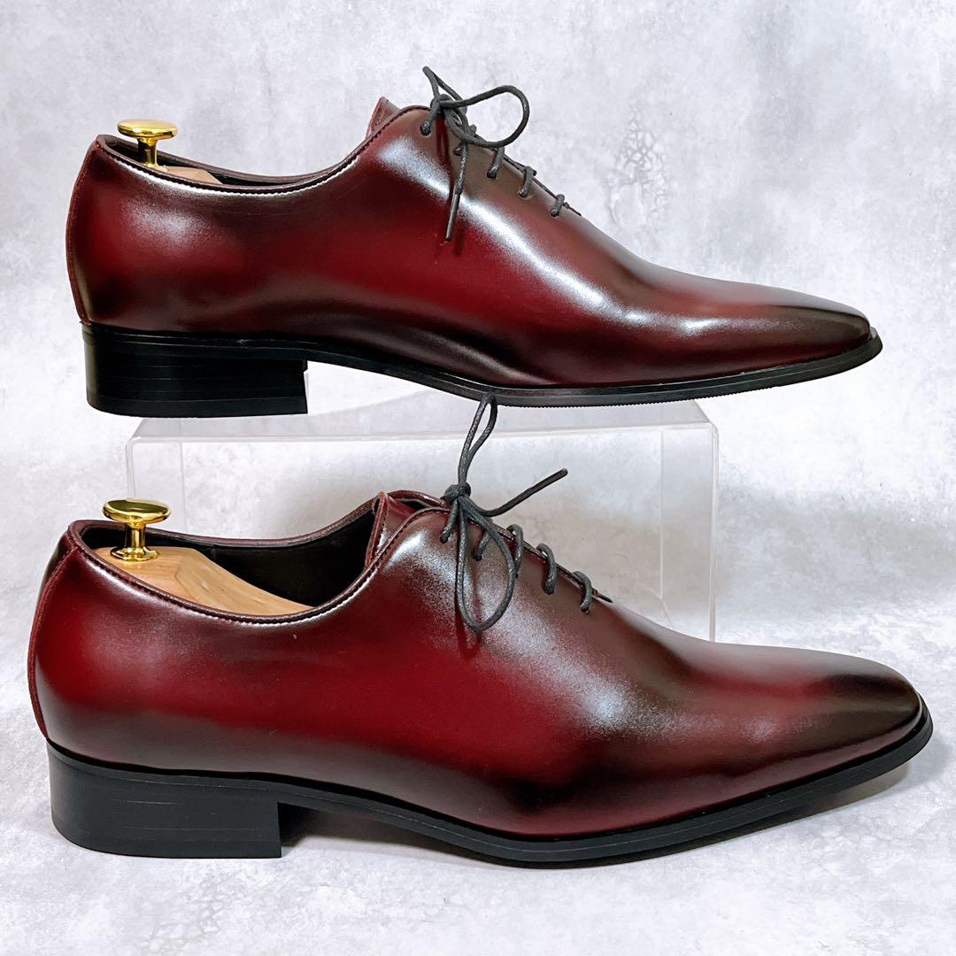 ☆ほぼ新品☆【スタンデューク】ドレスシューズ (26.5) ホールカット　赤茶
