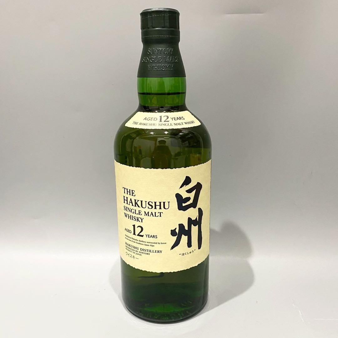 未開封 白州12年 サントリーシングルモルトウイスキー　　　 700ml 箱付