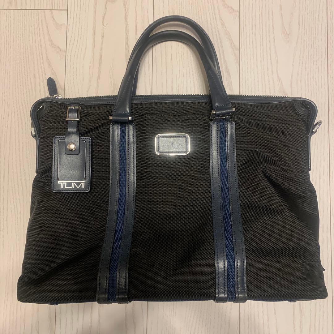 TUMI ネイビー ブラック ビジネスバッグ