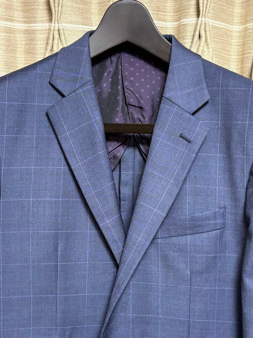 【ドーメル】TAKEO KIKUCHI 最高級スリーピーススーツ　ネイビー