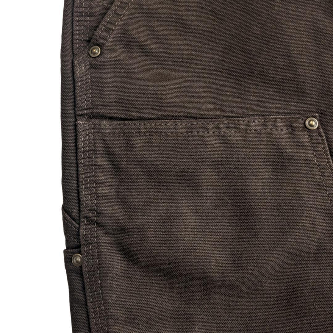 USA製 カーハート ダークブラウン B136 W32L30 ダブルニー