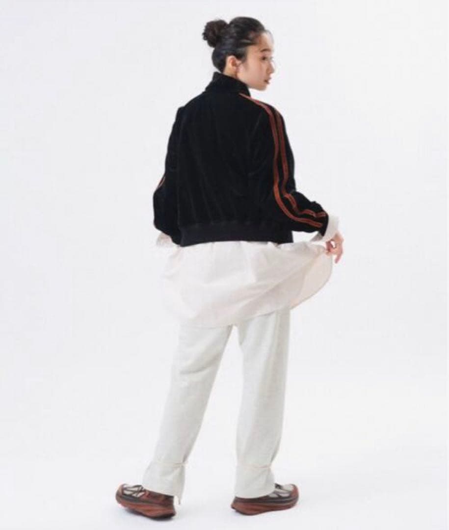 きのこ様購入専用　ビームスボーイ　パーカー ベロア ライン フルジップ