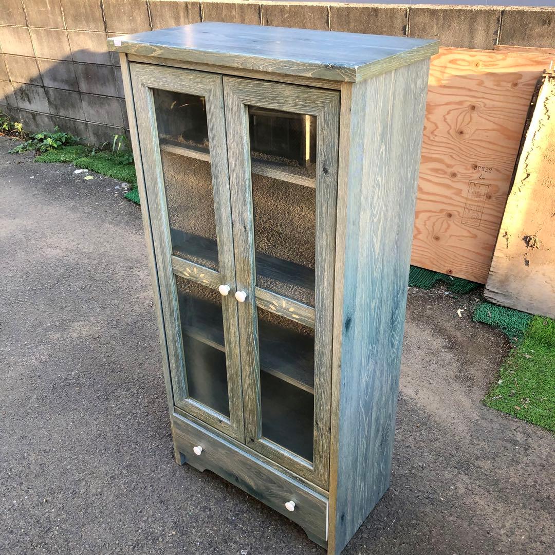 POMONA ポモナ カントリー調キャビネット ガラス扉 北欧風家具 インテリア