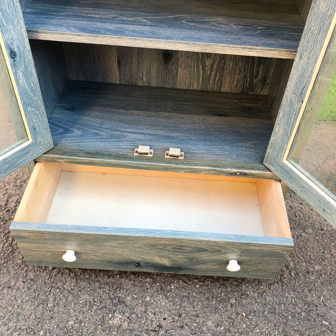 POMONA ポモナ カントリー調キャビネット ガラス扉 北欧風家具 インテリア