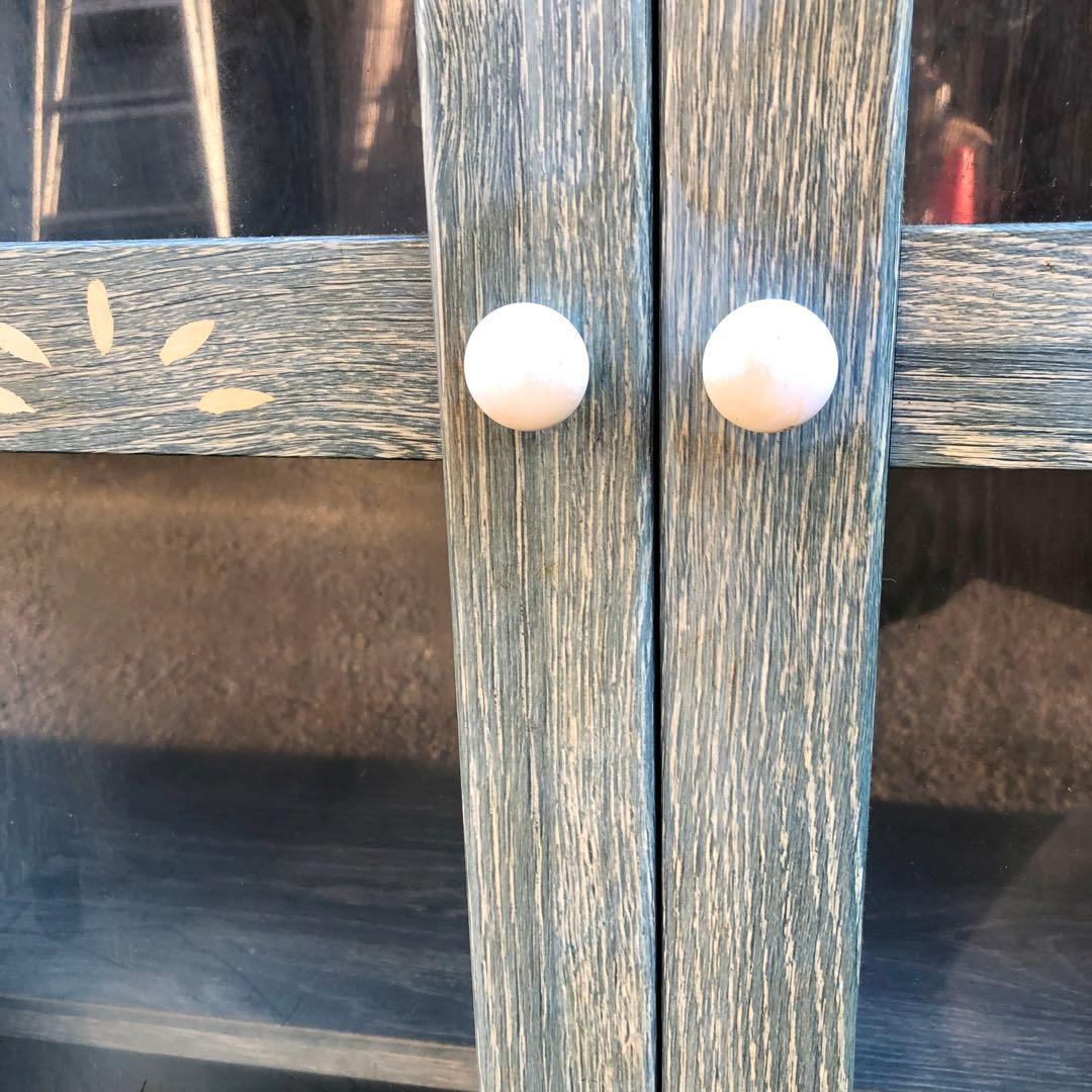 POMONA ポモナ カントリー調キャビネット ガラス扉 北欧風家具 インテリア