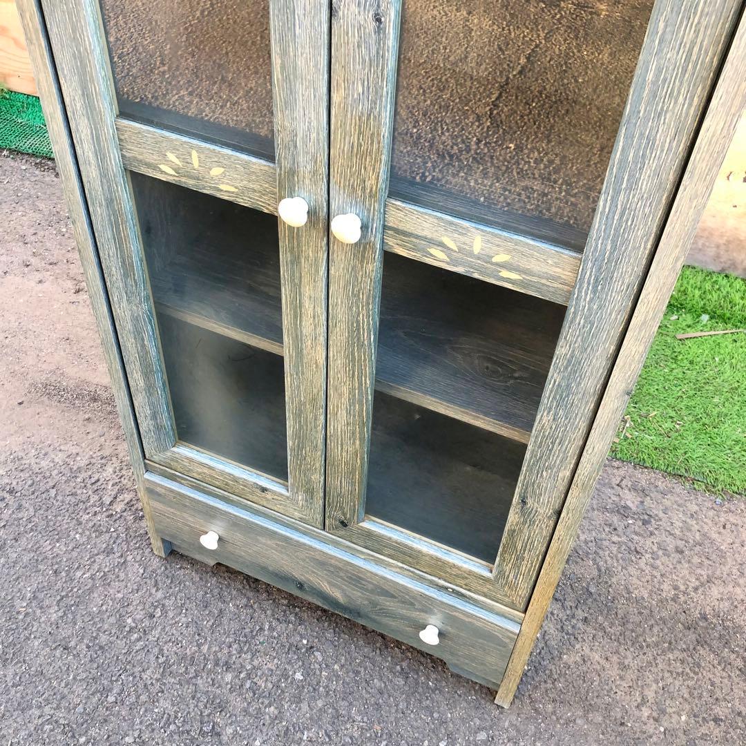 POMONA ポモナ カントリー調キャビネット ガラス扉 北欧風家具 インテリア