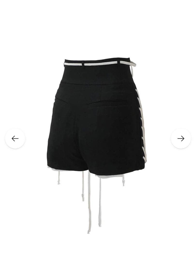 theredthread S lace up shorts black Mサイズ