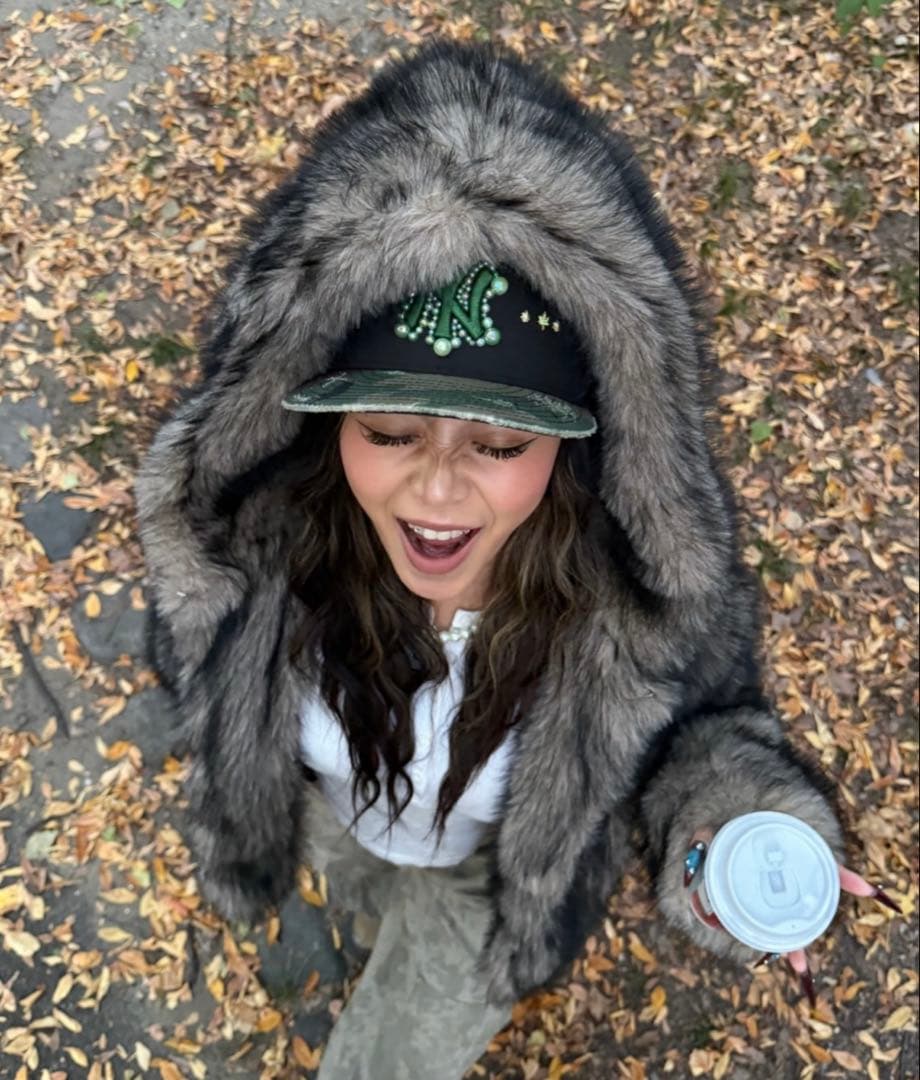 gossipclub INTER FACTORY ファージャケット　ブラウン