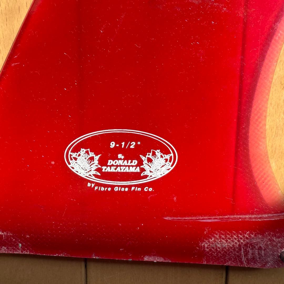 Donald Takayamaピポッドフィン9-1/2インチ ティントレッド中古