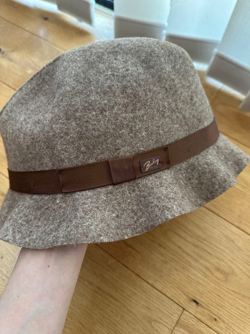 【未使用】Baileyブラウン ウール フェルトハット