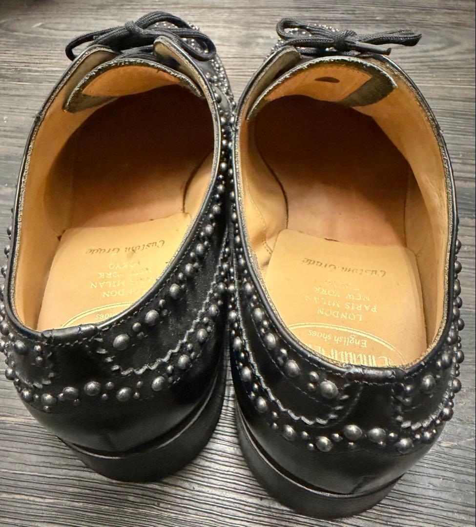 Church's スタッズ装飾 ブラックオックスフォード