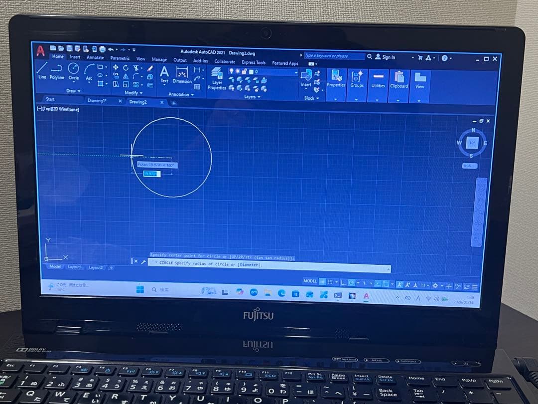 Cad Catia および　Autocad 2021インストール済み