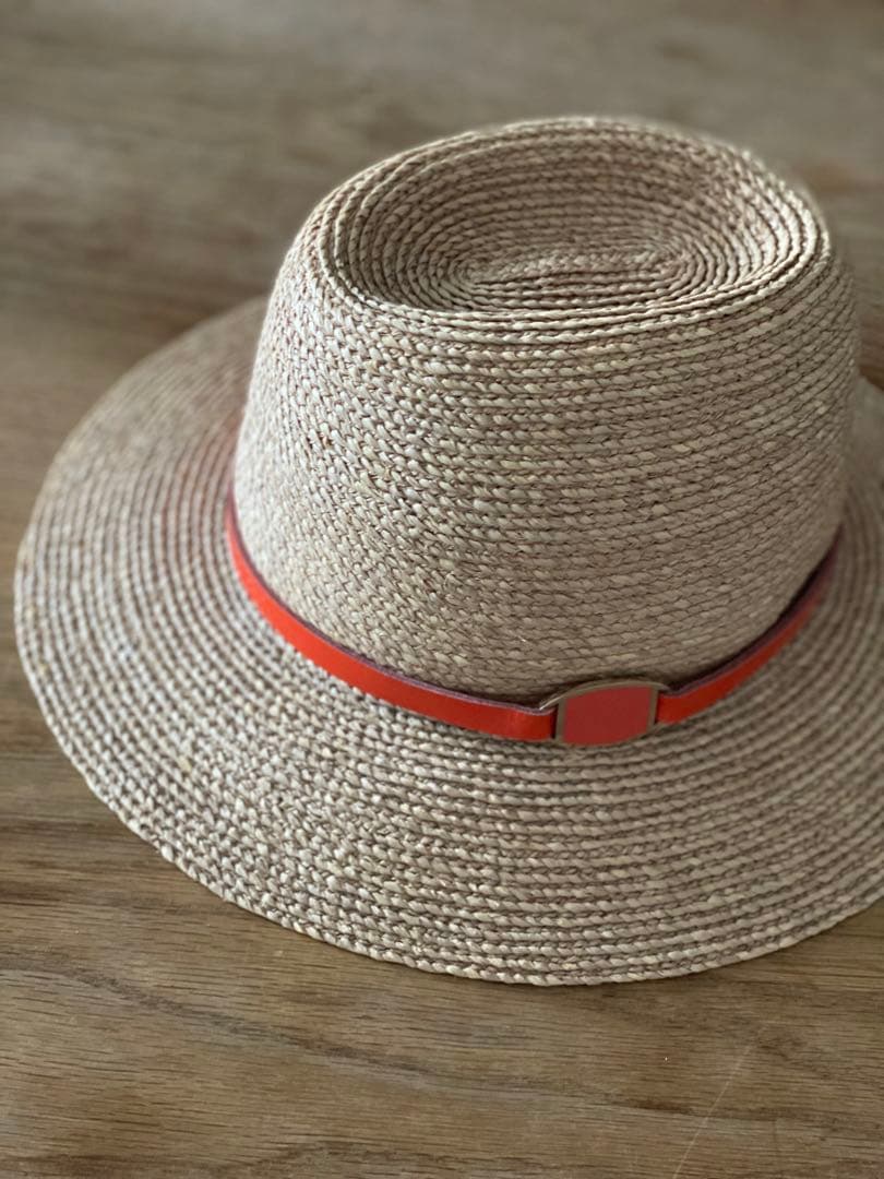 値下げ‼️HELEN KAMINSKI パナマハット　オレンジライン