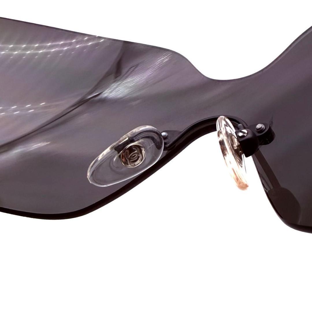 CHANEL シャネル　シールドレンズ　サングラス　ココマーク　リムレス