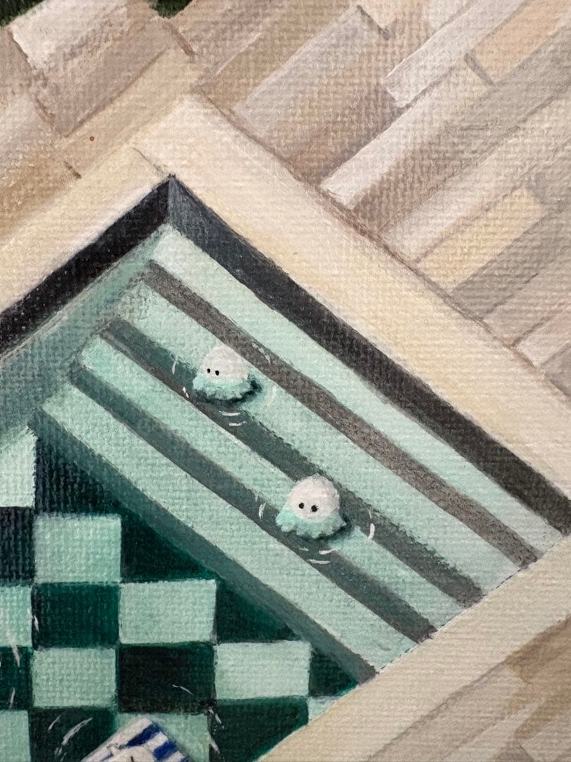 holiday アクリル画　F3