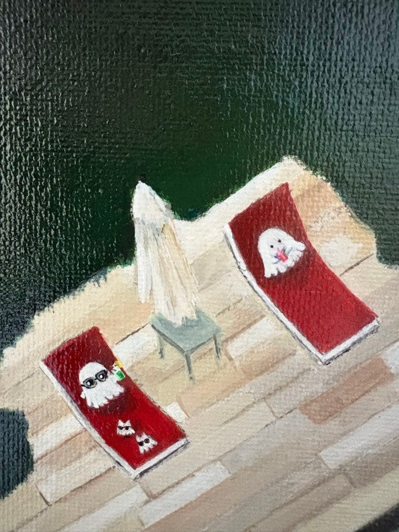 holiday アクリル画　F3