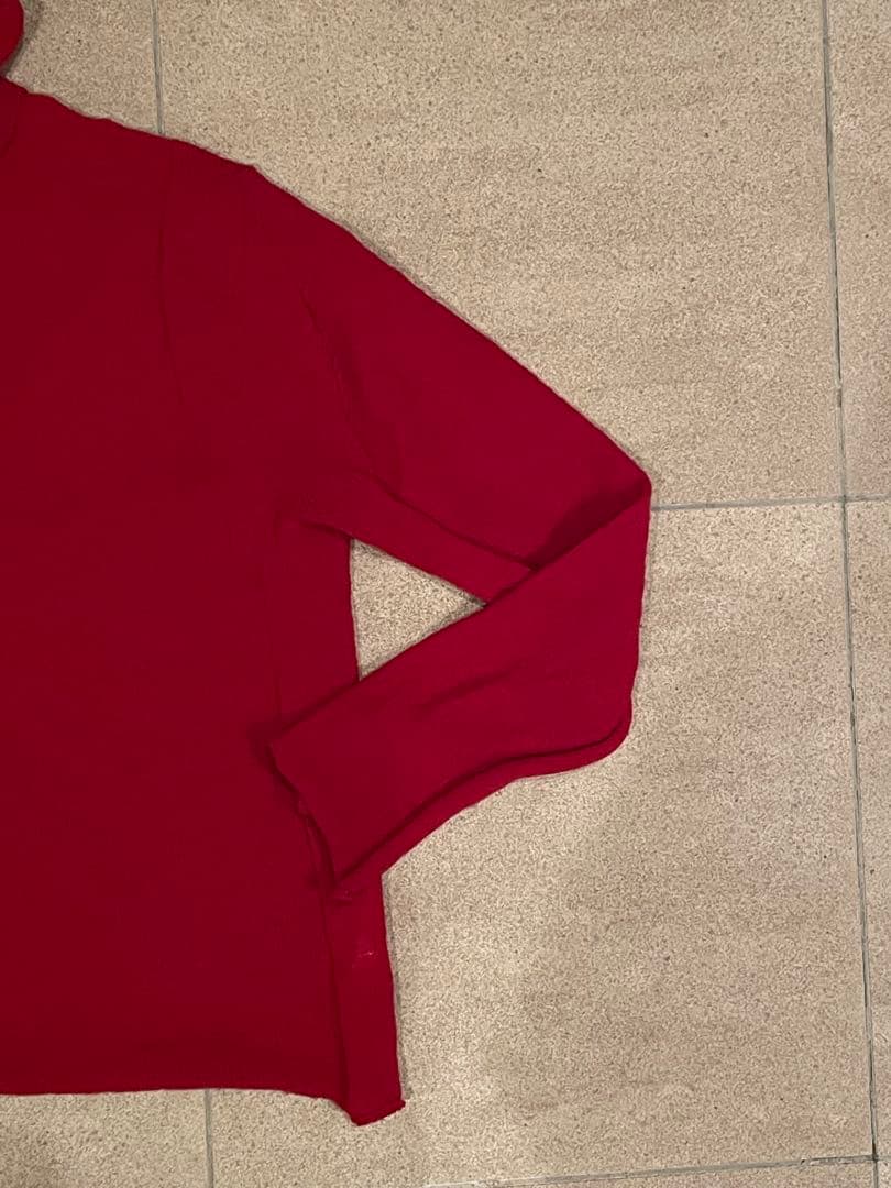 COMME des GARCONS HOMME PLUS ハイネックニット　赤