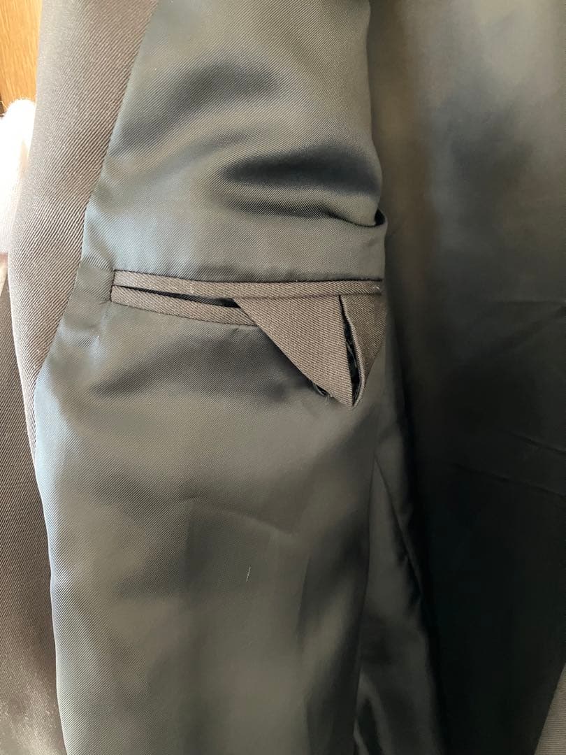 値下げ【新品】ボッテガヴェネタ　ボタンレスダブルブレストジャケット_焦茶M〜LL