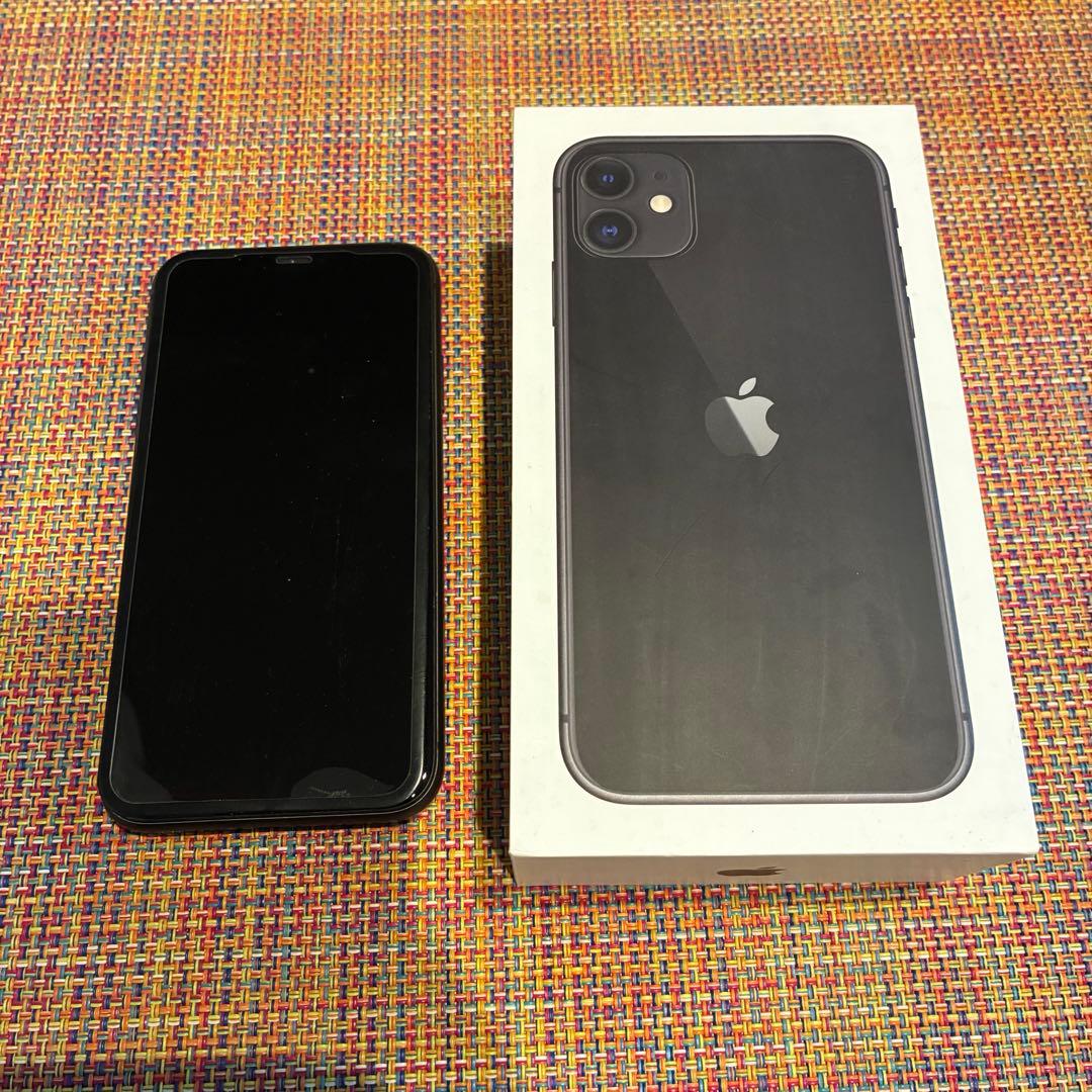 Apple iPhone 11 ブラック 本体・充電器・充電ケーブル