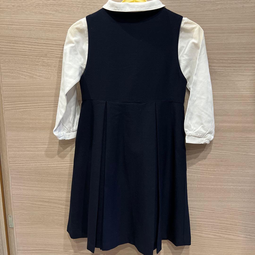 familiar アンサンブル　ワンピース　お受験　紺