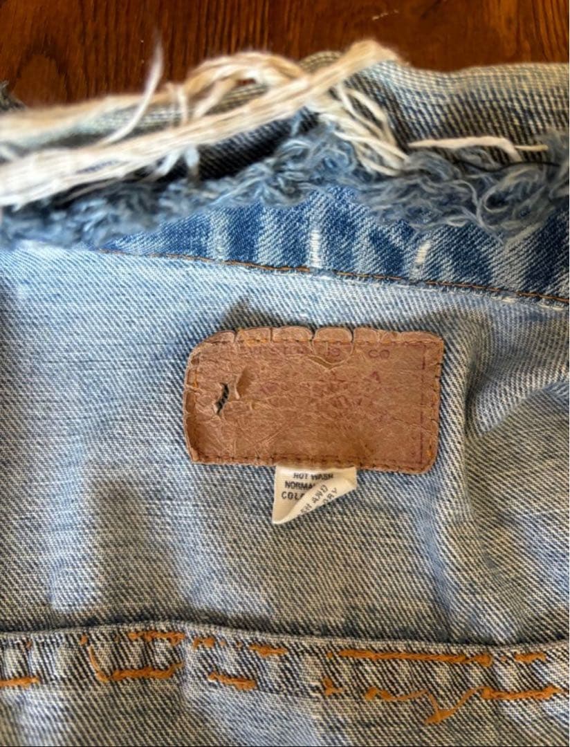 l*巻様 Levi's 60s 4th ビッグE デニムジャケット　Gジャン　布