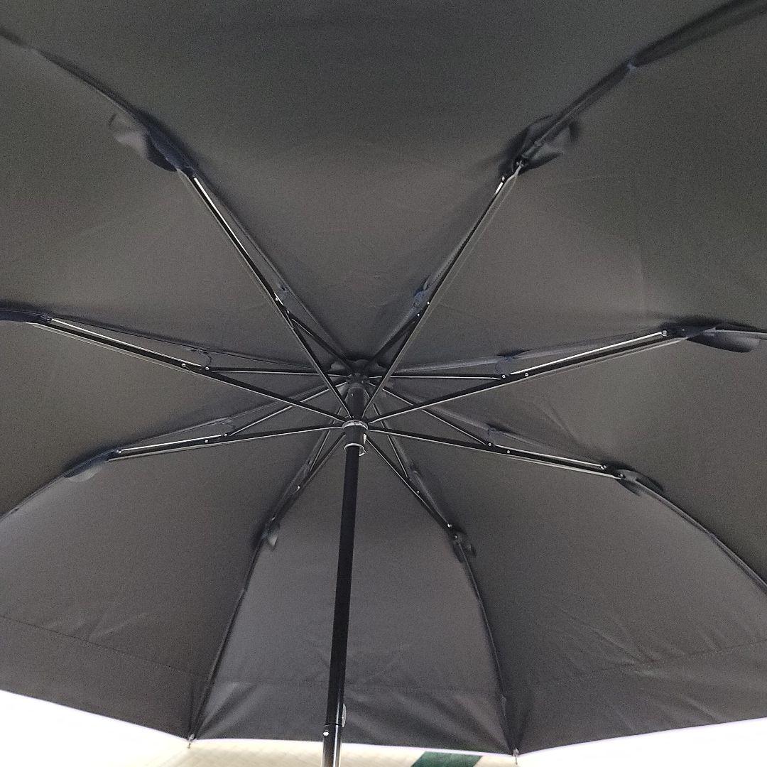 芦屋ロサブラン 折りたたみ日傘 2段折りミドル コンビ 曲がり手元 55cm