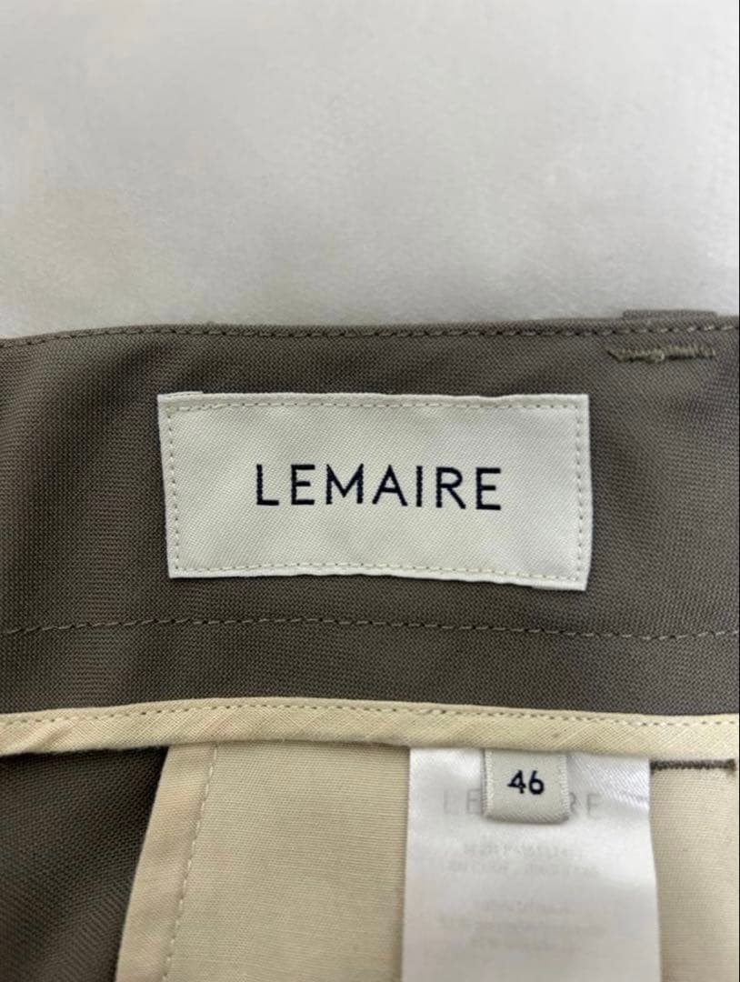 パンツ LEMAIRE 22aw belted pleat trousers