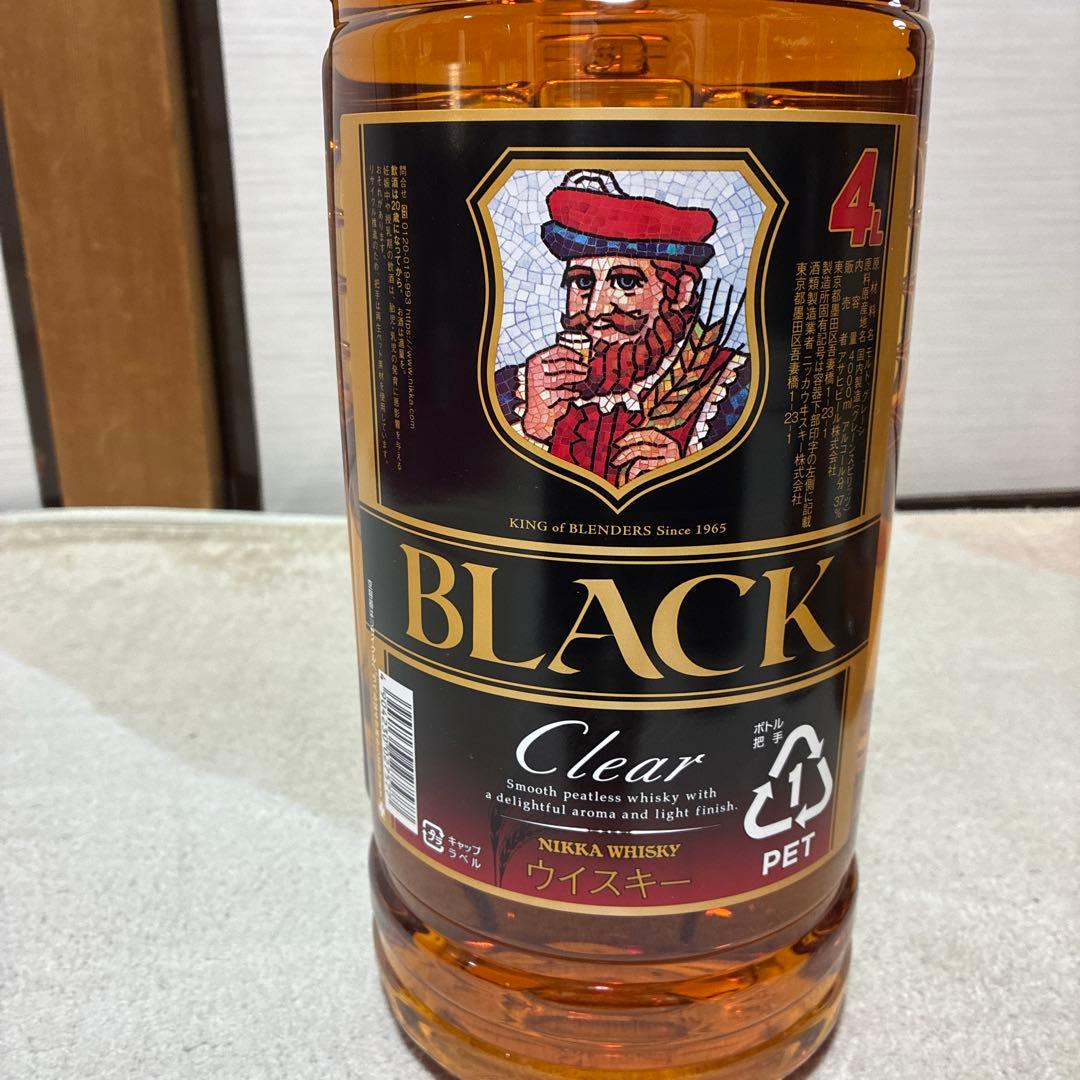 【ハナ】ブラックニッカ　クリア　未開封　4L ウイスキー　3本
