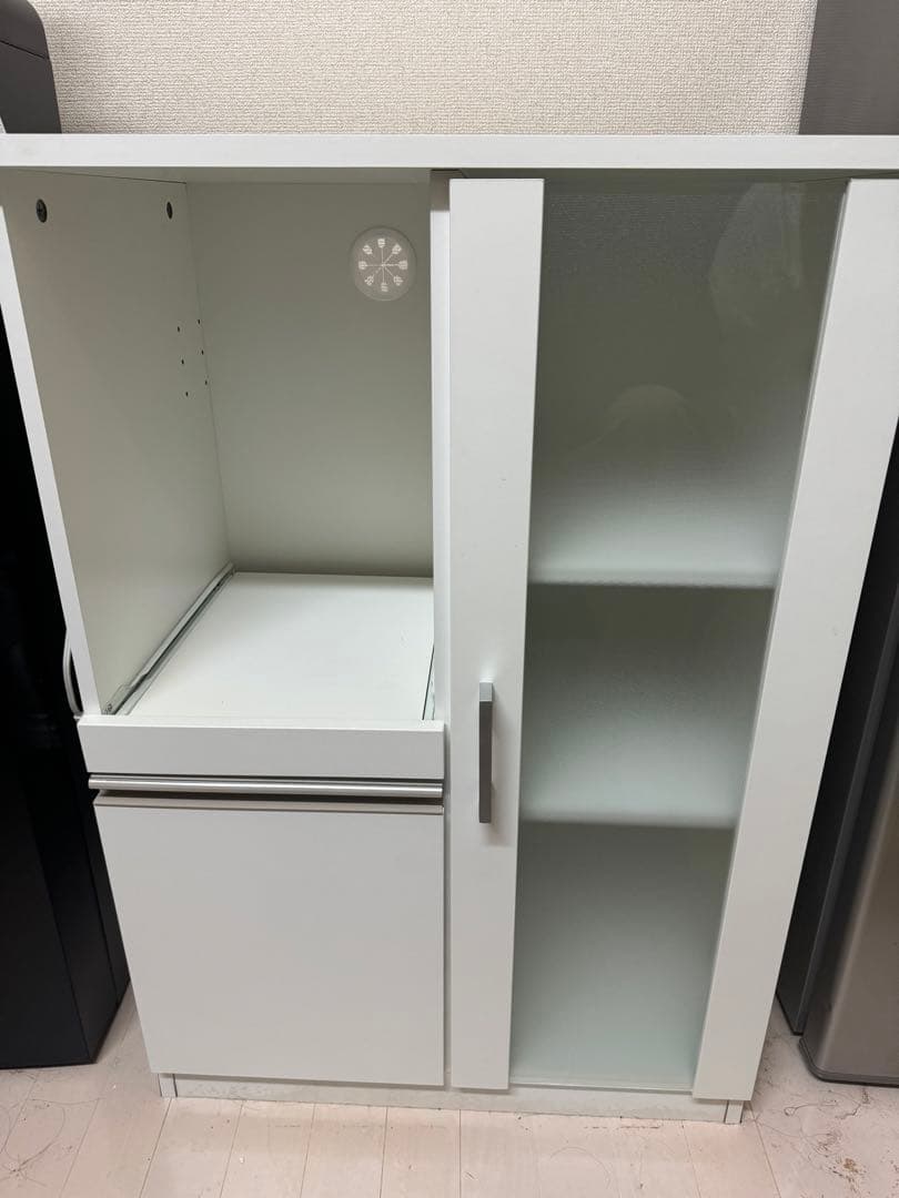 ニトリ レンジ台（フォルムN RE9060G WH）