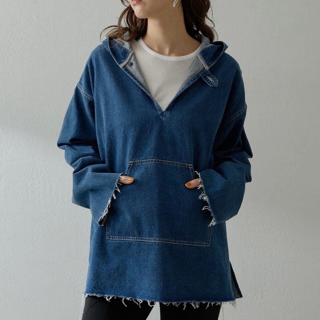 Whim Gazette デニムフーディー