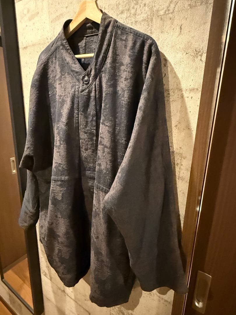 MITTAN　絹綿麻ジャガードジャケット 墨茶