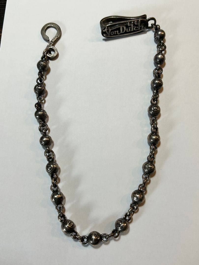 Von Dutch ヴォンダッチ　ウォレットチェーン　シルバー925 8ball