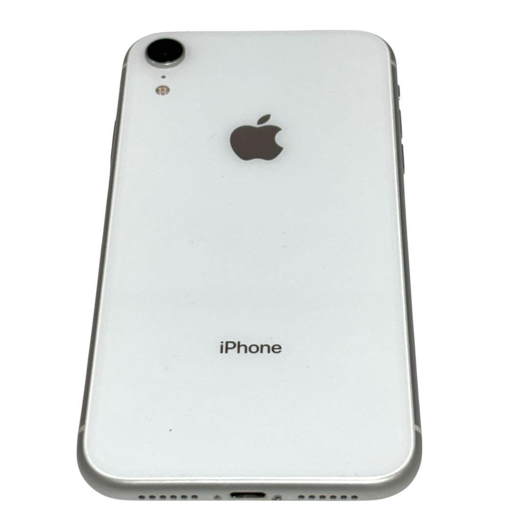 iPhone XR 64GB ホワイト 白 SIMフリー バッテリー100%