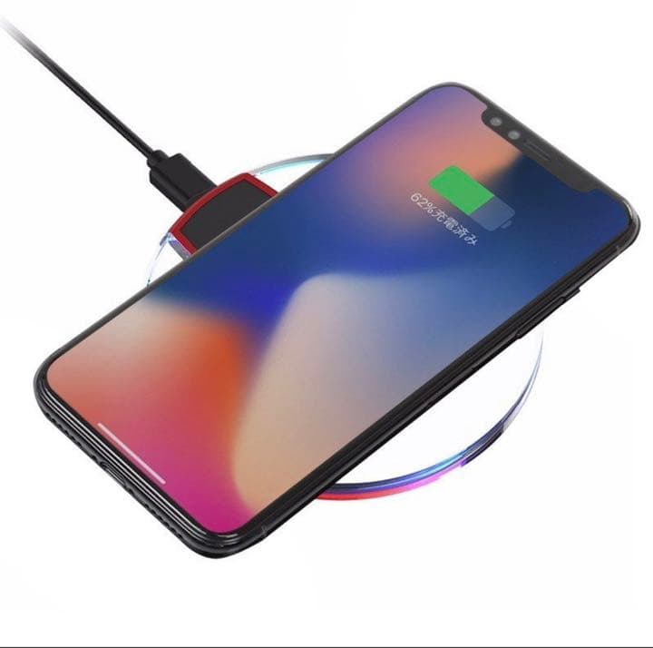 ワイヤレス充電器 置くだけ充電器 急速充電器　iPhone対応⭐︎
