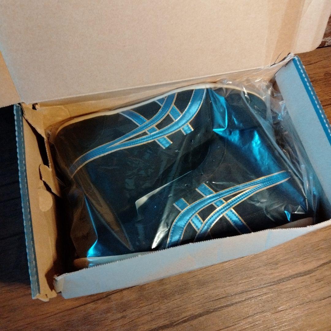 アシックス ボクシングシューズ ブラック×ブルー # 547