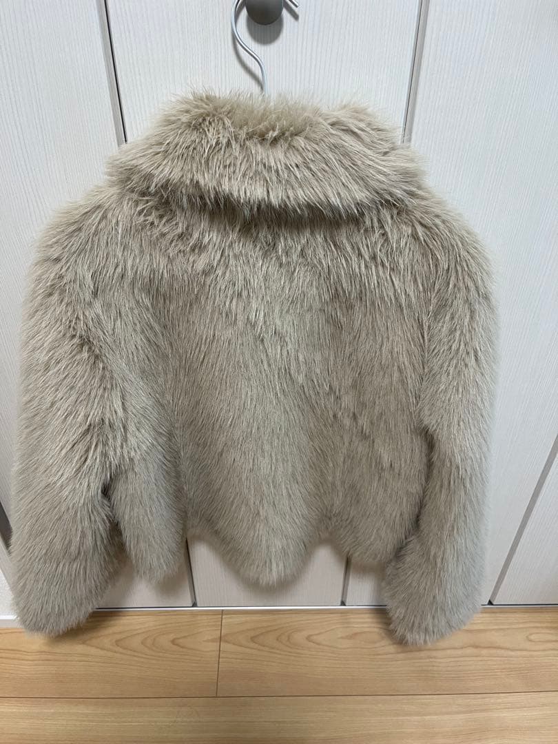 ZARA ダブルフェイスエコファージャケット　s