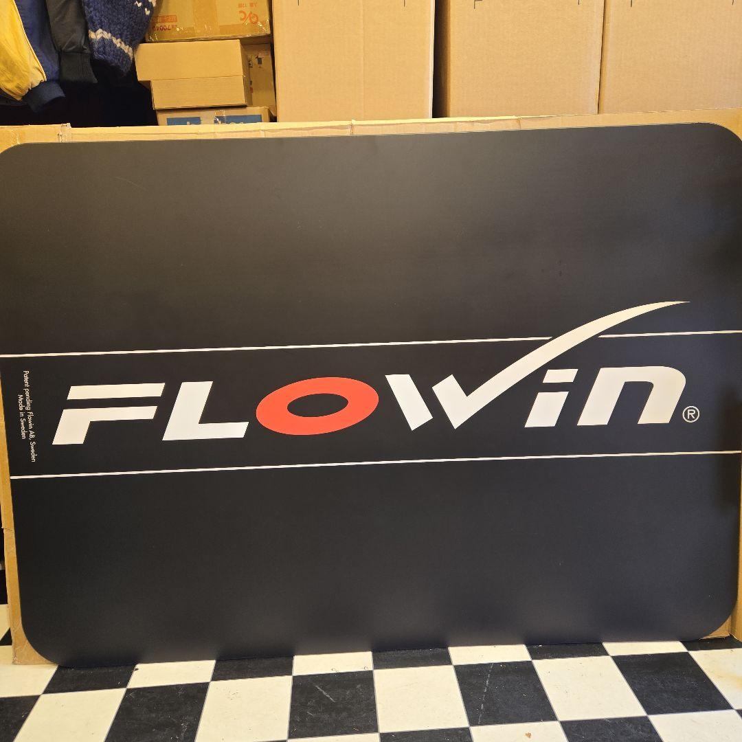 FLOWin エクササイズマット 大サイズ ブラック 大きめ 付属品あり