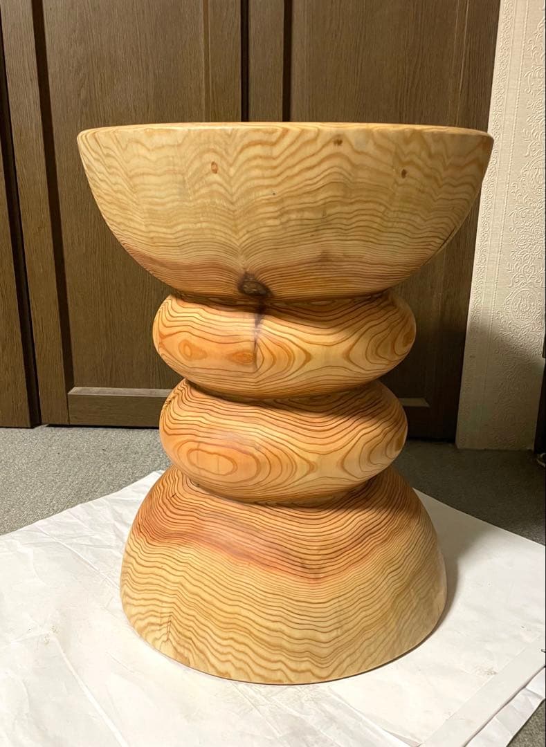 丸太　円筒型サイドテーブル　 スツール