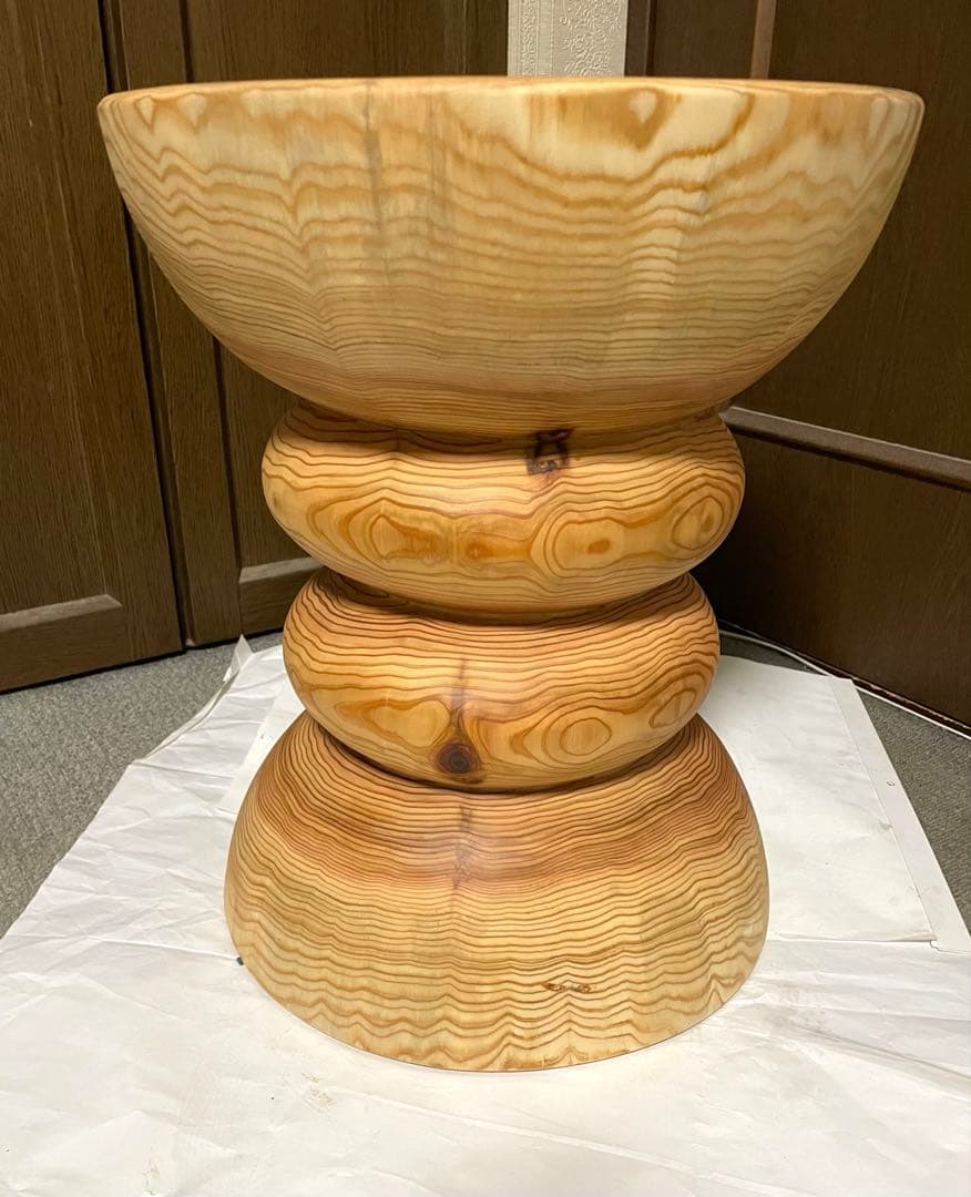 丸太　円筒型サイドテーブル　 スツール