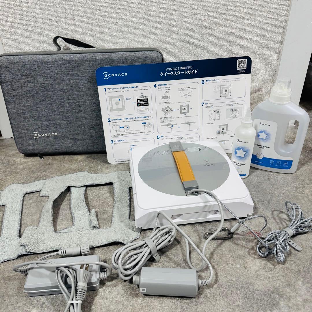 ECOVACS WINBOT W1 PRO 窓掃除 ロボット 洗浄液2L付
