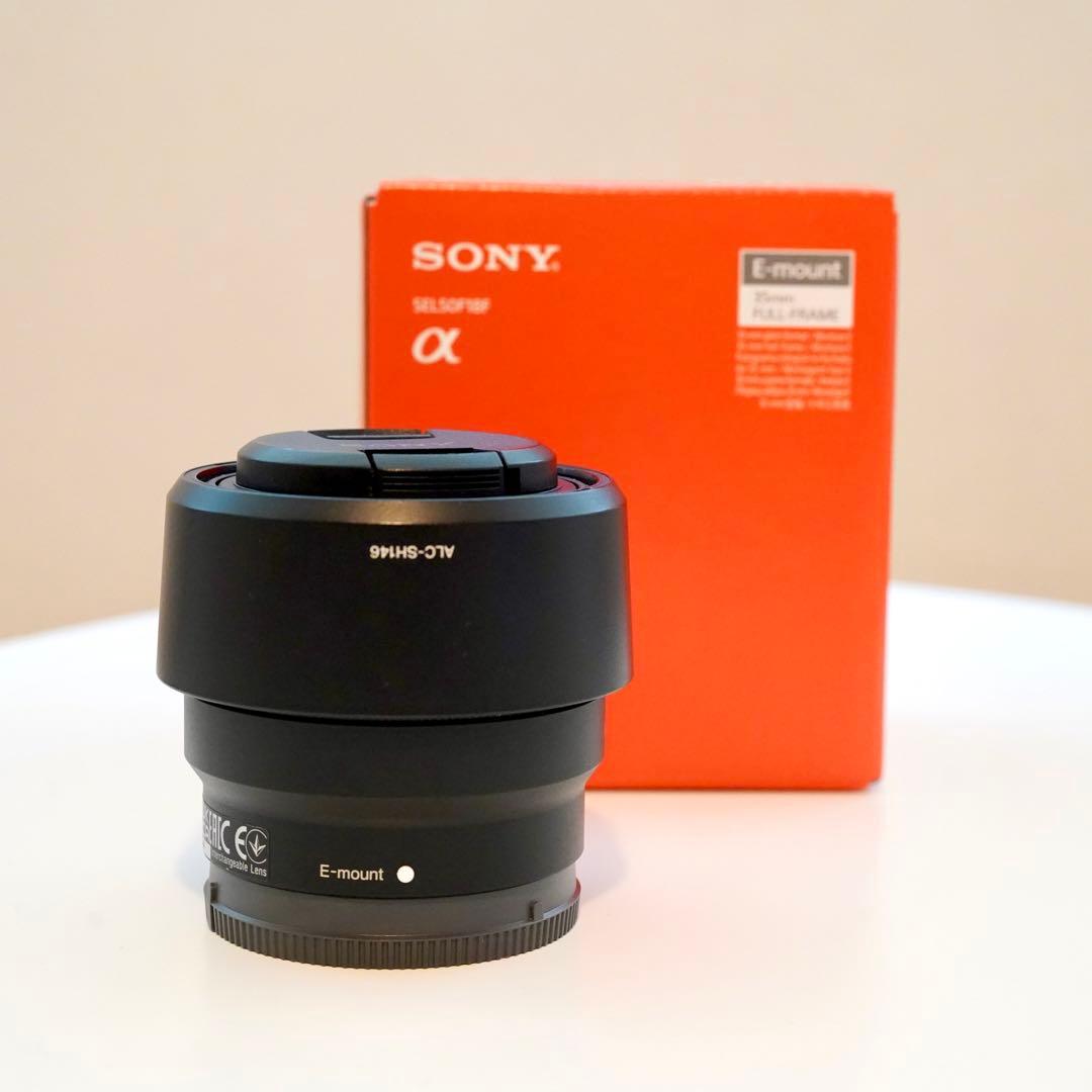 【美品】 SONY SEL50F18F レンズ フルサイズ Eマウント