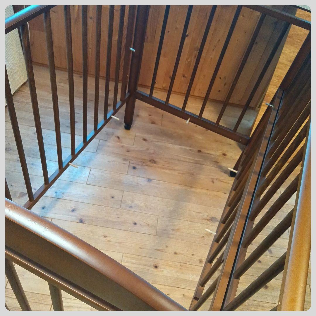 《1点限り❣️》澤田木工所　ベビーベッド　ハイシートベビーベッド⭐︎