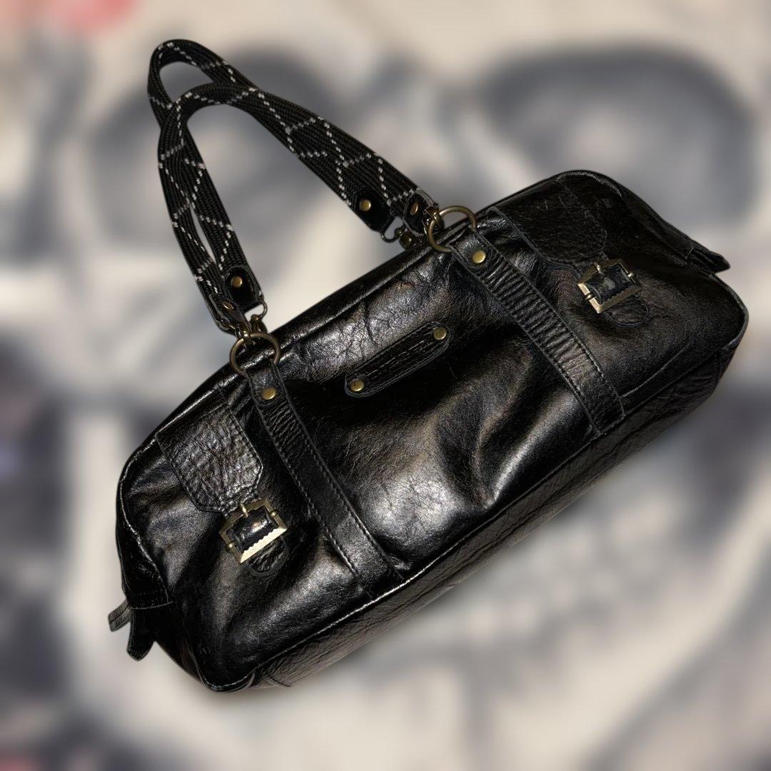 バッグ DIESEL leather handbag