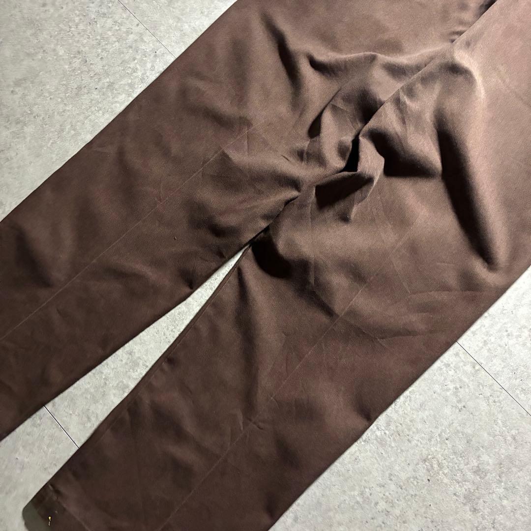 USA製90s Dickiesディッキーズ ワークパンツ茶ブラウン圧縮タグW36